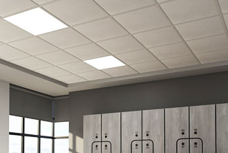 Modern acoustic ceiling tiles enhancing sound control in interiors